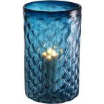 Blaue 27 cm Eichholtz Windlichter aus Glas mundgeblasen 
