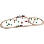Eichhorn Brücke Eisenbahn Spielzeuge aus Holz 5-teilig für 3 - 5 Jahre 