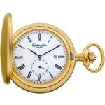 Goldene Eichmüller Runde Quarz Savonnette aus Edelstahl mit Analog-Zifferblatt mit Datumsanzeige mit Mineralglas-Uhrenglas für Herren 