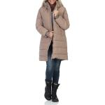 Braune Gesteppte Eight2Nine Damensteppmäntel mit Kapuze Größe XL für den für den Winter 