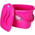 Pinke Hello Kitty Windeleimer mit Tiermotiv aus Kunststoff 