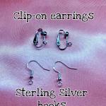 Silberne Ohrclips aus Silber 