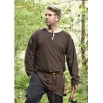 Braune Battle-Merchant Mittelalter-Hemden & Mittelalter-Blusen aus Baumwolle für Damen Größe L 