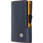 Blaue Retro Portemonnaies & Wallets mit RFID-Schutz 