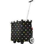 Schwarze Gepunktete Reisenthel Carrycruiser Einkaufstrolleys & Einkaufswagen aus Polyester mit Teleskopgriff 