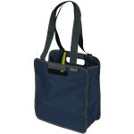 Marineblaue Faltbare Einkaufstaschen mit Reißverschluss klein 