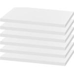Weiße trendteam Einlegeböden aus MDF Breite 50-100cm, Höhe 0-50cm, Tiefe 0-50cm 