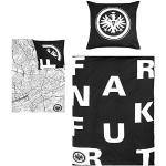 Schwarze Motiv Eintracht Frankfurt Motiv Bettwäsche aus Baumwolle 135x200 