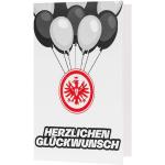 Bunte Eintracht Frankfurt Glückwunschkarten aus Papier 2-teilig 