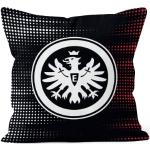 Weiße Eintracht Frankfurt Sofakissen & Dekokissen aus Baumwolle 40x40 