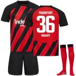 Eintracht Frankfurt Trikot,Eintracht Frankfurt Fanartikel,Fußball Trikots Shorts Socken Set Für Kinder/Erwachsene, Fussball Trikot Trainingsanzug Herren Jungen
