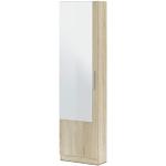 Braune Habitdesign Nachhaltige Spiegelschuhschränke aus Melamin Breite 150-200cm, Höhe 150-200cm, Tiefe 0-50cm 
