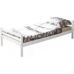 Weiße Ticaa Betten mit Bettkasten geölt aus Massivholz mit Stauraum 90x200 