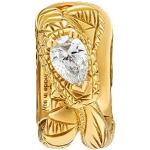 Goldene Gucci Diamant Ohrringe aus Gelbgold für Herren 