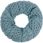 Reduzierte Stahlblaue Eisbär Loop Schlauchschals & Loop-Schals aus Fleece für Damen Einheitsgröße für den für den Winter 