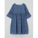 Blaue Happy Girls Kinderspitzenkleider aus Baumwolle für Mädchen Größe 158 
