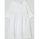 Weiße Happy Girls Kinderspitzenkleider aus Baumwolle für Mädchen Größe 158 