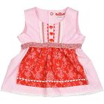 Rosa Kinderfestkleider aus Baumwolle für Babys Größe 80 