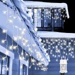 LED Lichterketten mit Weihnachts-Motiv aus Stoff 