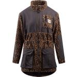 Reduzierte Animal-Print Damenjacken mit Leopard-Motiv mit Reißverschluss aus Polyester Größe XS für den für den Herbst 