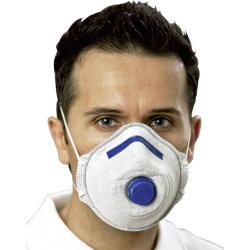 Ekastu Sekur, Atemschutzmaske, Feinstaubmaske mit Ventil FFP2 (FFP2, 12 x)