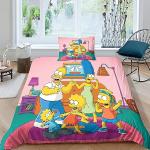 Die Simpsons Bettwäsche Sets & Bettwäsche Garnituren mit Reißverschluss aus Polyester maschinenwaschbar 135x200 für den für den Frühling 
