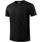 EKLENTSON Herren UPF 50+ Sonnenschutz Shirt Kurzarm Sommer T-Shirt Atmungsaktiv Funktionsshirt Surf Shirts (3XL, Schwarz)