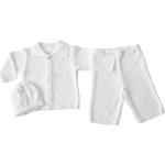 Weiße Unifarbene Elegante Taufanzüge für Babys Größe 68 