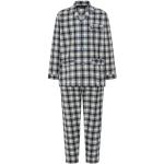 Graue Pyjamas lang mit Knopf aus Flanell für Herren Größe 3 XL für den für den Winter 