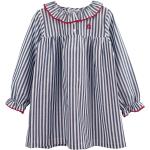 Reduzierte Dunkelblaue Gestreifte El Caballo Kindernachthemden & Kindernachtkleider mit Volants aus Baumwolle für Mädchen Größe 104 