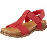 Rote El Naturalista Outdoor-Sandalen mit Klettverschluss in Normalweite aus Microfaser für Damen Größe 39 für den für den Sommer 