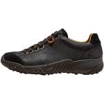 Schwarze El Naturalista Low Sneaker mit Schnürsenkel in Normalweite aus Glattleder mit herausnehmbarem Fußbett für Herren Größe 38 