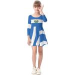 Langärmelige Druckkleider & bedruckte Kinderkleider aus Jersey für Mädchen für den für den Herbst 