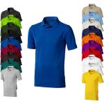 Gelbe Kurzärmelige Elevate Kurzarm-Poloshirts aus Baumwolle für Herren Größe XS 