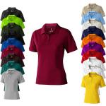 Apfelgrüne Kurzärmelige Elevate Kurzarm-Poloshirts aus Baumwolle für Damen Größe L 
