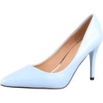 Hellblaue Elegante Spitze Pfennigabsatz High Heels & Stiletto-Pumps aus Textil für Damen Größe 40 
