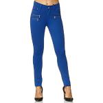 Royalblaue Elara Slim Fit Jeans aus Denim für Damen Größe 5 XL 