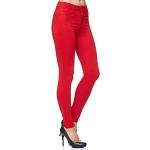 Reduzierte Rote Elara Jeggings & Jeans-Leggings aus Denim für Damen Größe 7 XL für den für den Sommer 