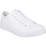 Weiße Low Sneaker aus Textil leicht für Damen Größe 44 