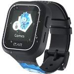 Schwarze Wasserdichte Emoji Smartwatches mit GPS für Kinder 