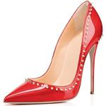 Rote Elegante High Heels & Stiletto-Pumps mit Nieten leicht für Damen Größe 41 zur Hochzeit 