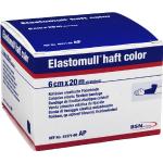 Elastomull Haft Color, elastische Fixierbinde, selbstklebend, 20 m x 6 cm, blau