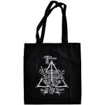 Elbenwald Harry Potter Shopper Beutel Heiligtümer des Todes Symbol Die Drei Brüder Frontprint 38 x 41 cm Baumwolle schwarz