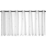 Reduzierte Weiße Bestickte ELBERSDRUCKE Scheibengardinen & Küchengardinen aus Polyester transparent 