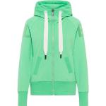 Grüne Unifarbene Elbsand Zip Hoodies & Sweatjacken mit Reißverschluss aus Baumwolle mit Kapuze für Damen Größe S 