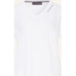 Weiße Elbsand V-Ausschnitt T-Shirts für Damen Größe M 