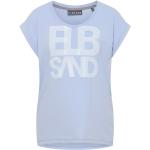 Graue Langärmelige Elbsand T-Shirts für Damen Größe XXL 