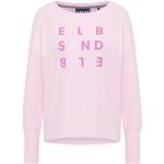 Reduzierte Rosa Langärmelige Elbsand T-Shirts für Damen Größe M 