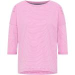 Rosa Gestreifte Langärmelige Elbsand T-Shirts für Damen Größe S 
