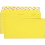 Gelbe Briefumschläge ohne Fenster DIN lang 